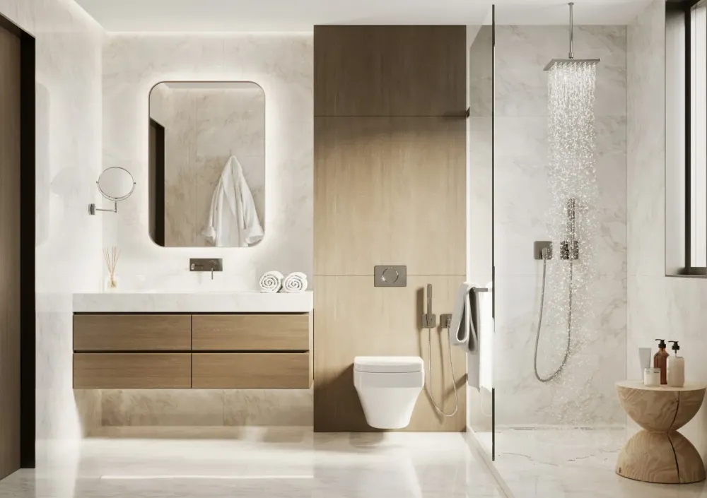 Salle de bain clé en mains à Bousse